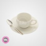 Espresso Cup with Saucer and Spoon