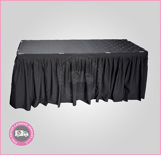 Rectangle Table with Black Skirting Supplier in Dubai