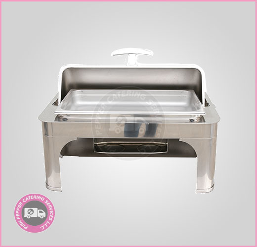 Rectangle Roll top Chafing Dish with full insert Rentals